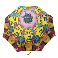 Psychedelic Rock Jimi Hendrix Folding Umbrellas