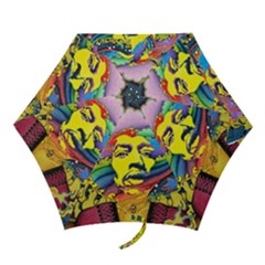 Psychedelic Rock Jimi Hendrix Mini Folding Umbrellas