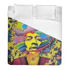 Psychedelic Rock Jimi Hendrix Duvet Cover (full/ Double Size)