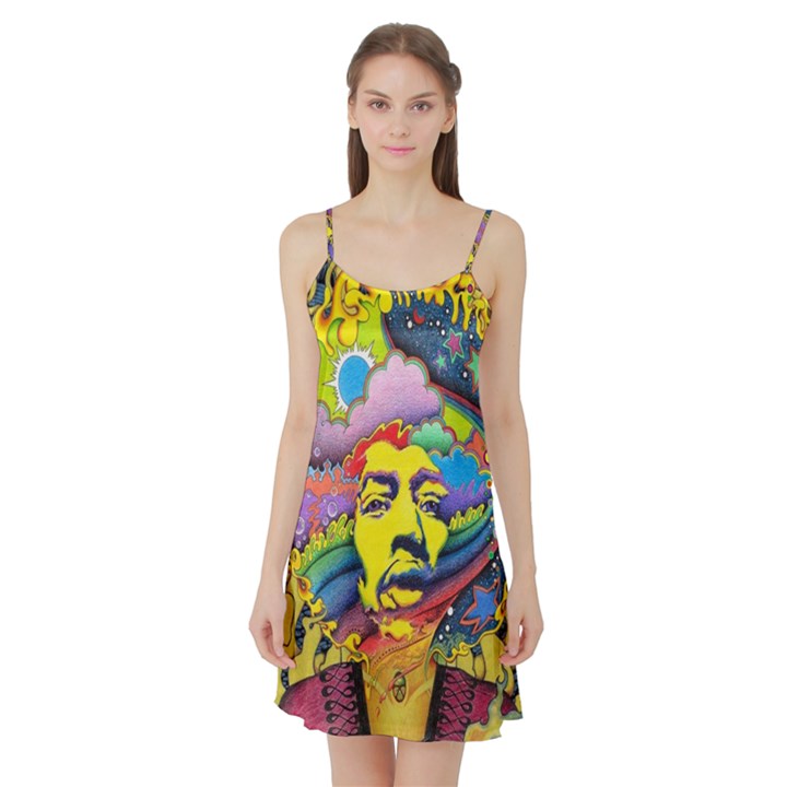 Psychedelic Rock Jimi Hendrix Satin Night Slip