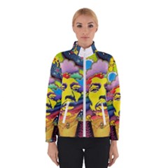 Psychedelic Rock Jimi Hendrix Women s Bomber Jacket