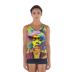 Psychedelic Rock Jimi Hendrix Sport Tank Top 