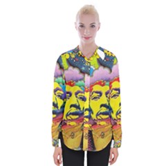 Psychedelic Rock Jimi Hendrix Womens Long Sleeve Shirt