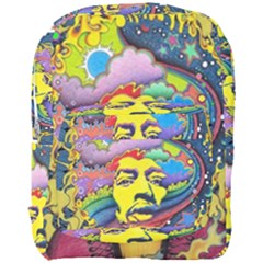 Psychedelic Rock Jimi Hendrix Full Print Backpack by Jancukart