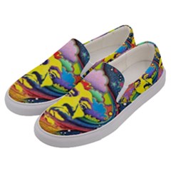 Psychedelic Rock Jimi Hendrix Men s Canvas Slip Ons by Jancukart