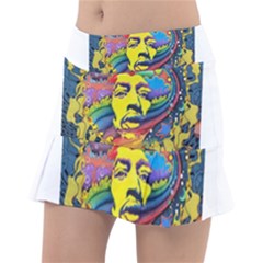 Psychedelic Rock Jimi Hendrix Classic Tennis Skirt by Jancukart