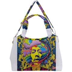 Psychedelic Rock Jimi Hendrix Double Compartment Shoulder Bag