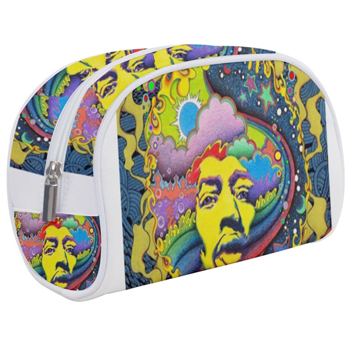 Psychedelic Rock Jimi Hendrix Make Up Case (Medium)