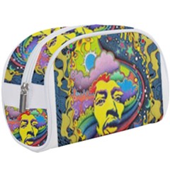 Psychedelic Rock Jimi Hendrix Make Up Case (large) by Jancukart