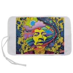 Psychedelic Rock Jimi Hendrix Pen Storage Case (s) by Jancukart