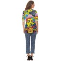 Psychedelic Rock Jimi Hendrix Zip Up Long Sleeve Blouse View4