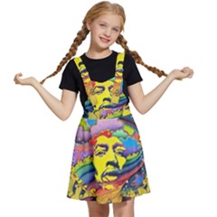 Psychedelic Rock Jimi Hendrix Kids  Apron Dress