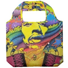 Psychedelic Rock Jimi Hendrix Foldable Grocery Recycle Bag