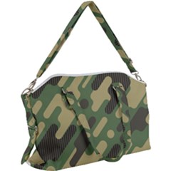 Camouflage Pattern Background Canvas Crossbody Bag by Wegoenart