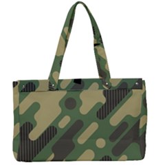 Camouflage Pattern Background Canvas Work Bag by Wegoenart