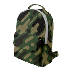 Camouflage Pattern Background Flap Pocket Backpack (large) by Wegoenart