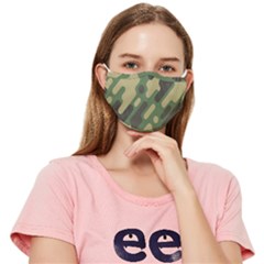 Camouflage Pattern Background Fitted Cloth Face Mask (adult) by Wegoenart