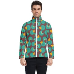 Vector-illustration-seamless-pattern-with-cartoon-duck Men s Bomber Jacket