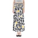 Letters pattern Full Length Maxi Skirt View1