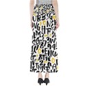 Letters pattern Full Length Maxi Skirt View2