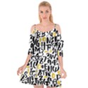 Letters pattern Cutout Spaghetti Strap Chiffon Dress View1