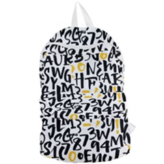 Letters Pattern Foldable Lightweight Backpack by Wegoenart