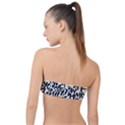 Letters pattern Classic Bandeau Bikini Top  View2