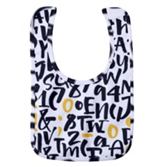 Letters Pattern Baby Bib by Wegoenart