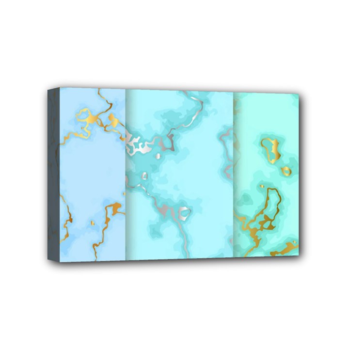 Background-marble-set Mini Canvas 6  x 4  (Stretched)