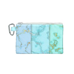 Background-marble-set Canvas Cosmetic Bag (small) by Wegoenart