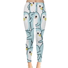 Penguin Pattern Leggings  by Wegoenart