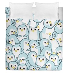 Penguin Pattern Duvet Cover Double Side (queen Size) by Wegoenart