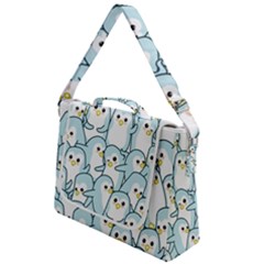 Penguin Pattern Box Up Messenger Bag by Wegoenart