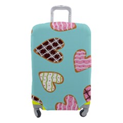 Seamless-pattern-with-heart-shaped-cookies-with-sugar-icing Luggage Cover (small) by Wegoenart