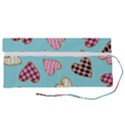 Seamless-pattern-with-heart-shaped-cookies-with-sugar-icing Roll Up Canvas Pencil Holder (S) View2