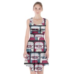 Music Symbol Rock Seamless Pattern Racerback Midi Dress by Wegoenart