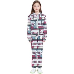 Music Symbol Rock Seamless Pattern Kids  Tracksuit by Wegoenart