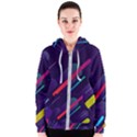 Colorful-abstract-background Women s Zipper Hoodie View1