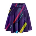 Colorful-abstract-background High Waist Skirt View1