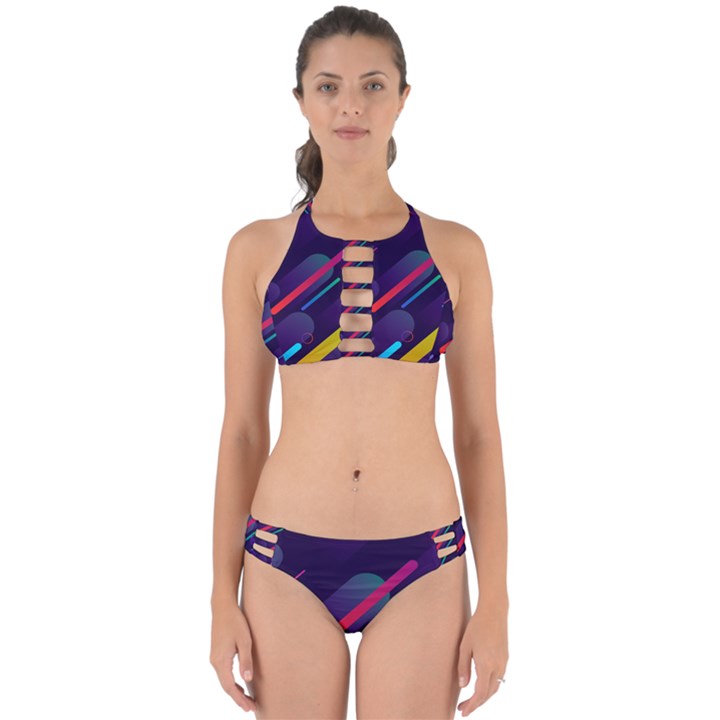 Colorful-abstract-background Perfectly Cut Out Bikini Set