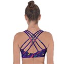 Colorful-abstract-background Cross String Back Sports Bra View2