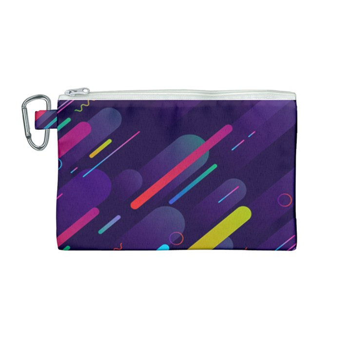 Colorful-abstract-background Canvas Cosmetic Bag (Medium)