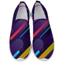 Colorful-abstract-background Men s Slip On Sneakers View1