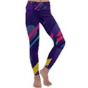 Colorful-abstract-background Kids  Lightweight Velour Classic Yoga Leggings View1