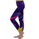 Colorful-abstract-background Kids  Lightweight Velour Classic Yoga Leggings View2