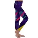 Colorful-abstract-background Kids  Lightweight Velour Classic Yoga Leggings View3