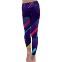 Colorful-abstract-background Kids  Lightweight Velour Classic Yoga Leggings View4