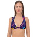 Colorful-abstract-background Double Strap Halter Bikini Top View1