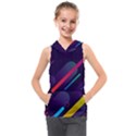 Colorful-abstract-background Kids  Sleeveless Hoodie View1