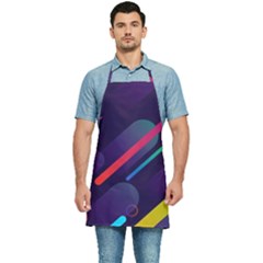 Colorful-abstract-background Kitchen Apron by Wegoenart